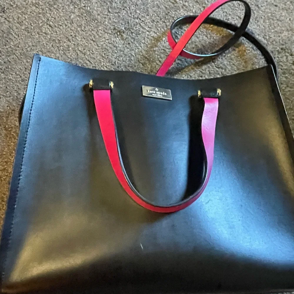 Kate Spade Black and Pink Tote Bag - Picture 5 of 7